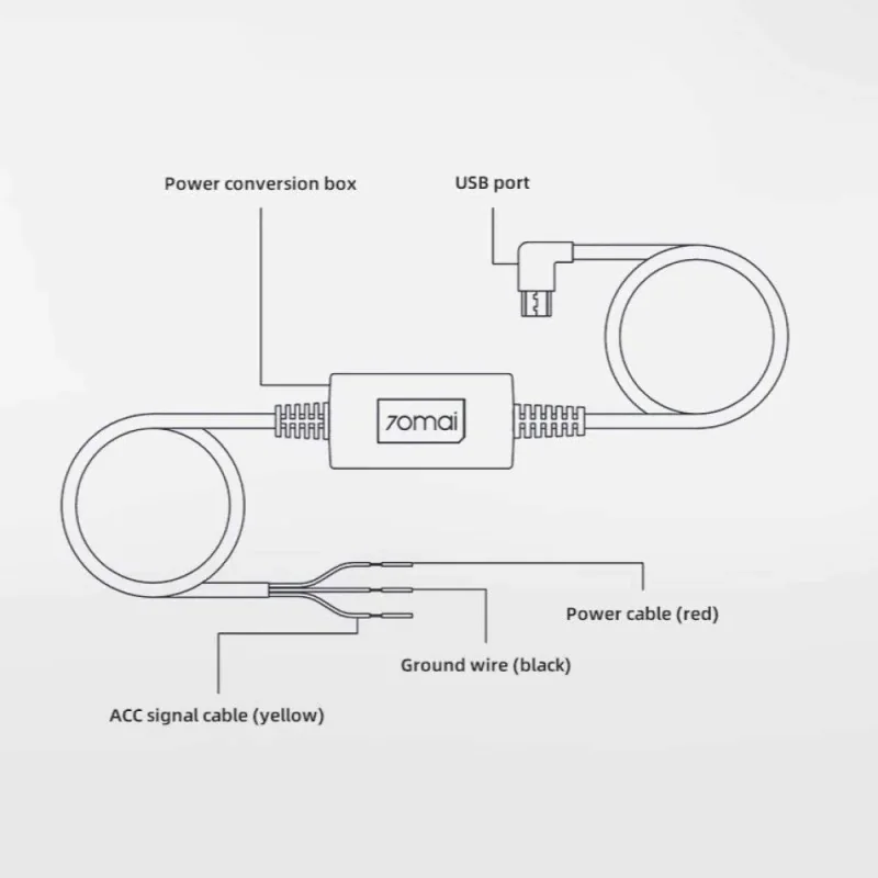 70mai Dash Cam Hardwire Kit UP02 - napajanje za Dash Cam - Slika 3
