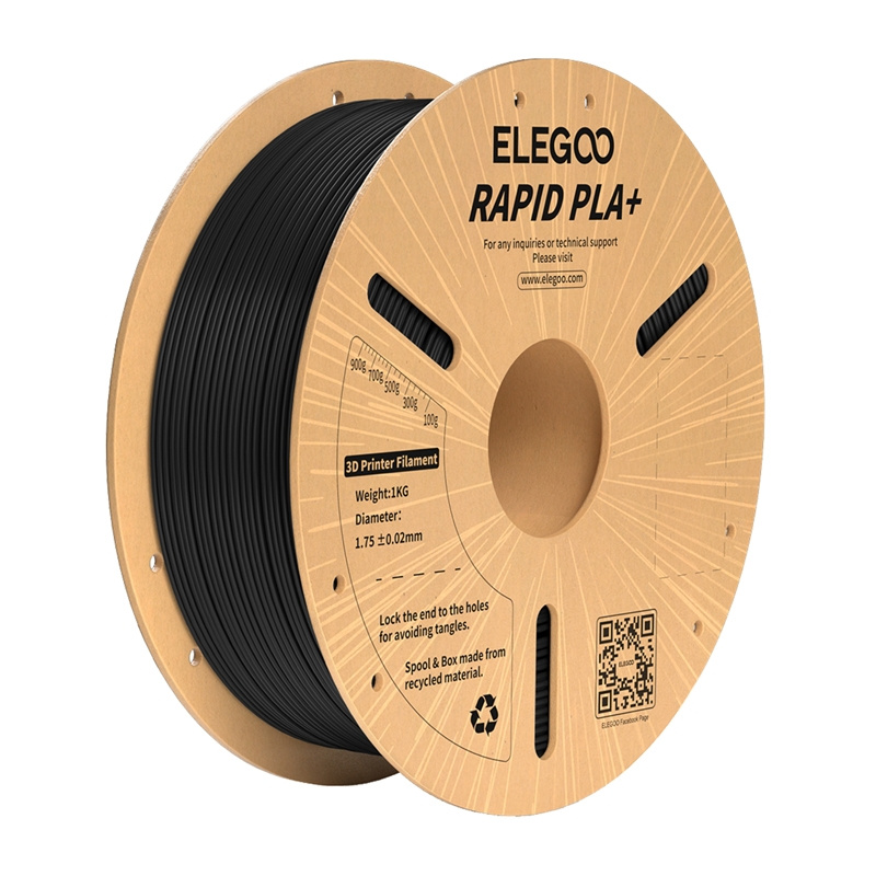 ELEGOO Rapid PLA+ Filament crni