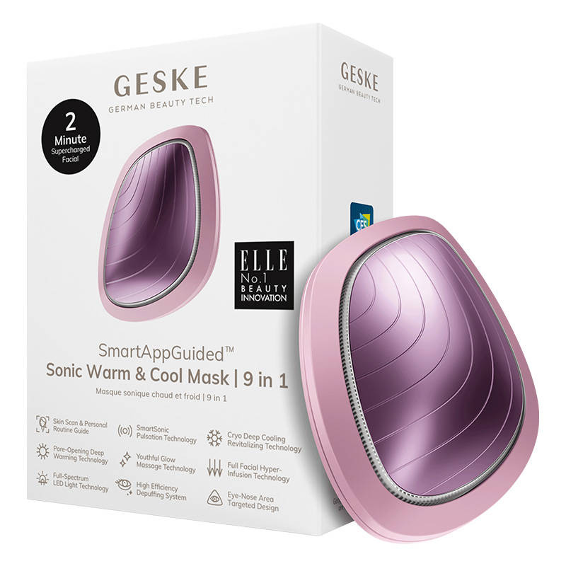 Geske Warm&Cool Mask 9u1 sonični masažer za lice rozi - Slika 2