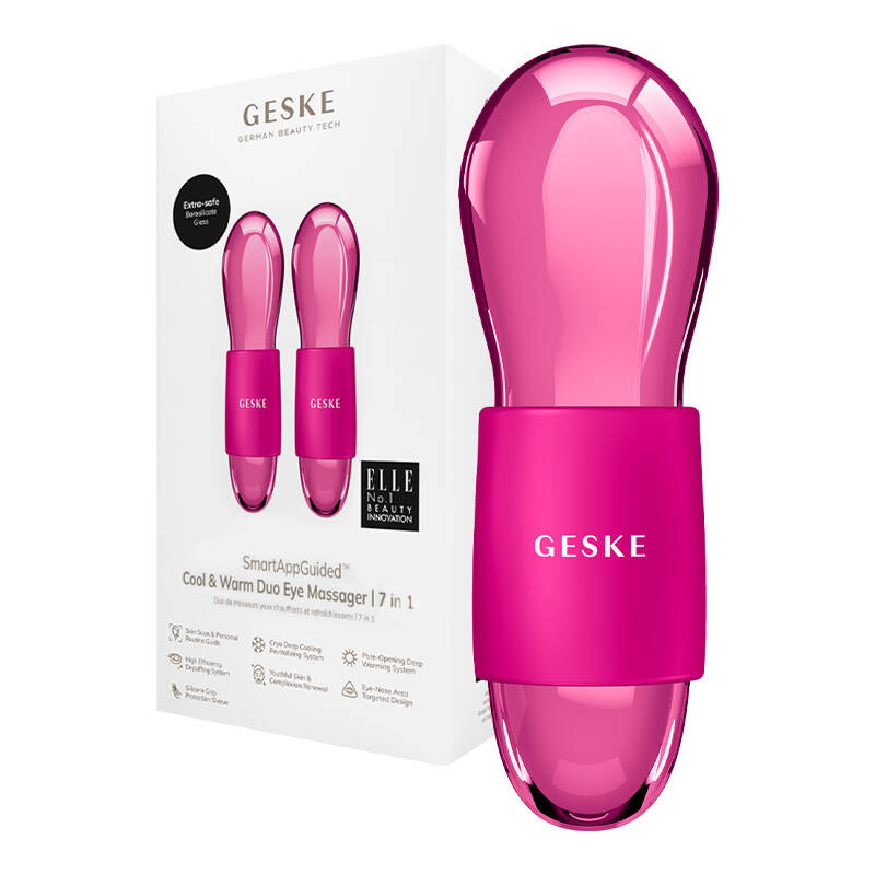 Geske 7u1 Cool & Warm Duo masažeri za područje oko očiju magenta - Slika 10