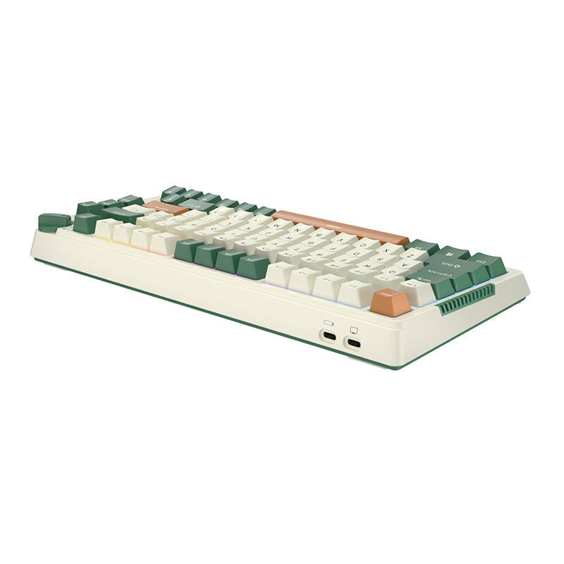 Royal Kludge RKH81 RGB bežična mehanička tipkovnica, Sky cyan prekidači, zelena, UK layout - Slika 4
