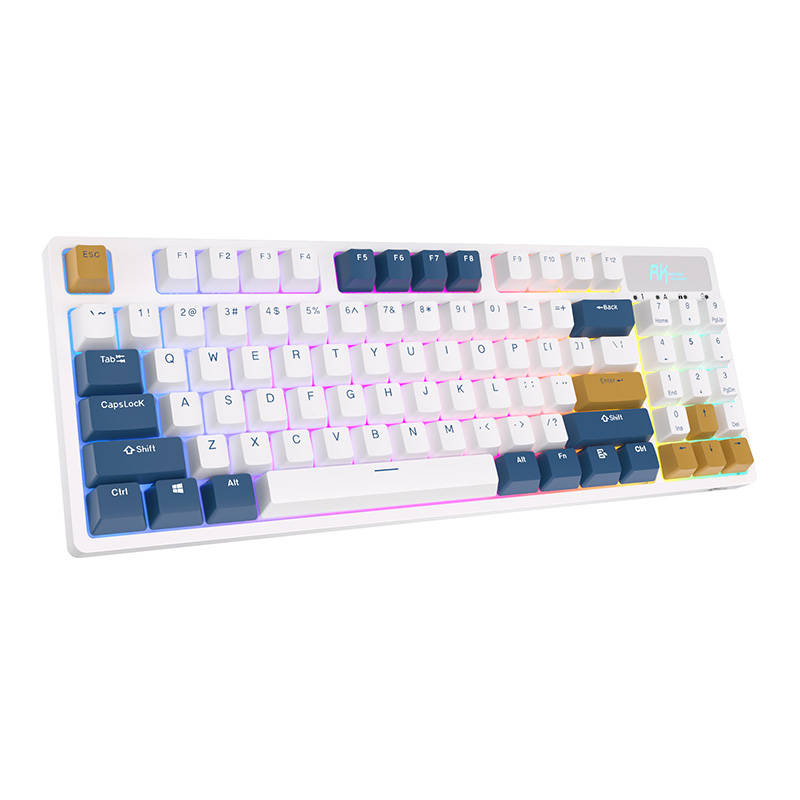 Royal Kludge RK89 RGB mehanička tipkovnica, Lemon prekidači, bijela, UK layout - Slika 6