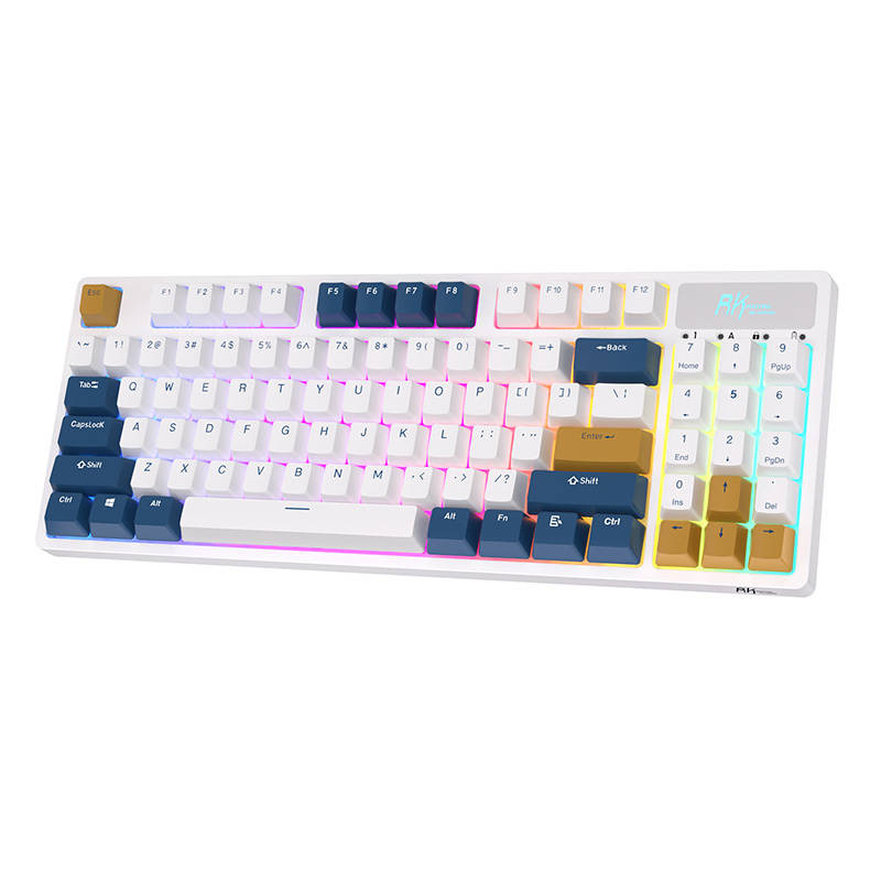 Royal Kludge RK89 RGB mehanička tipkovnica, Lemon prekidači, bijela, UK layout - Slika 2