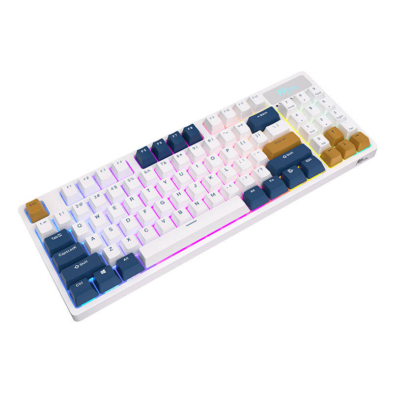 Royal Kludge RK89 RGB mehanička tipkovnica, Lemon prekidači, bijela, UK layout - Slika 3