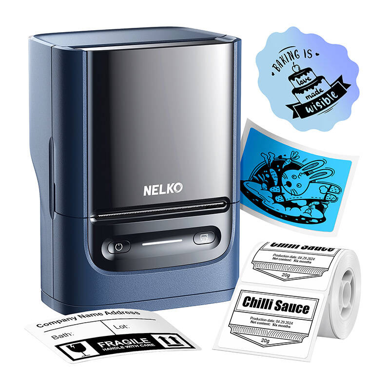Nelko PM220 termalni pisač naljepnica plavi - Slika 3