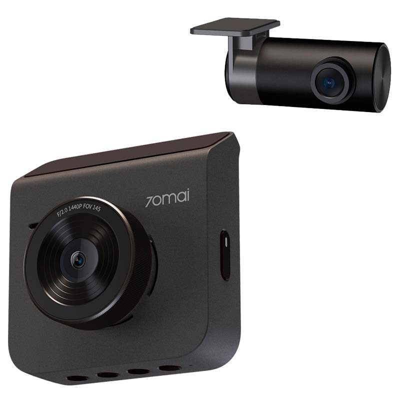 70mai Dash Cam A400 set sa stražnjom kamerom - siva