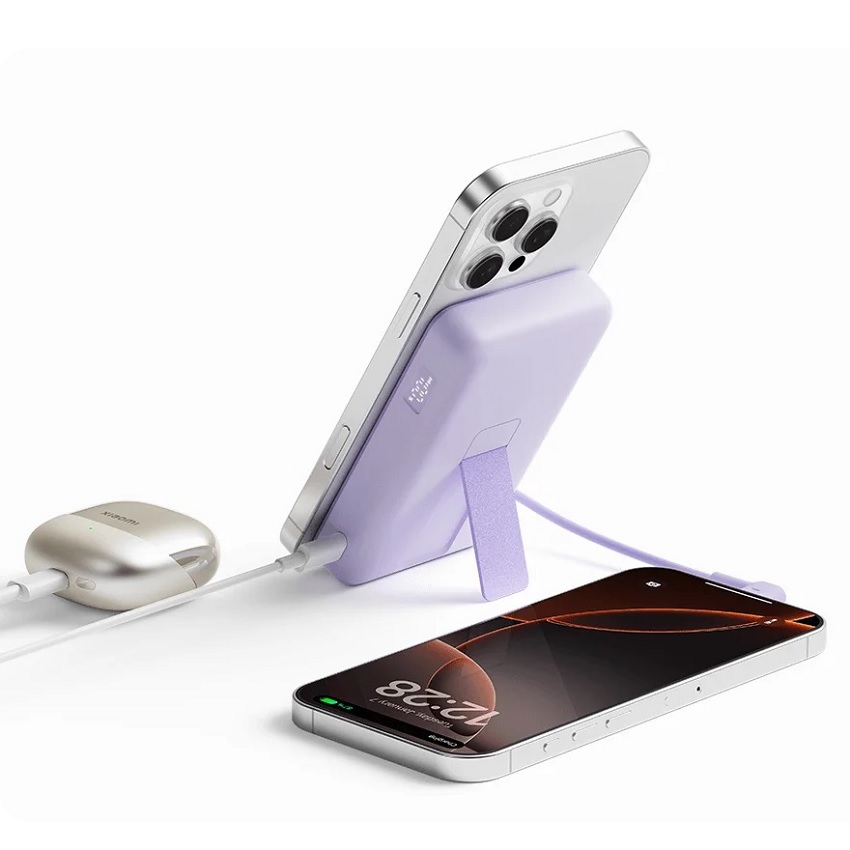 Xiaomi 33W Magnetic Power Bank 10000 mAh with Built-in Stand (Beige) - Prijenosni punjač - Slika 3