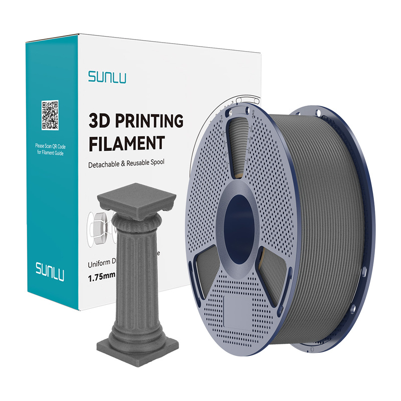 Sunlu PLA High-Speed Marble Sivi Beton Filament
