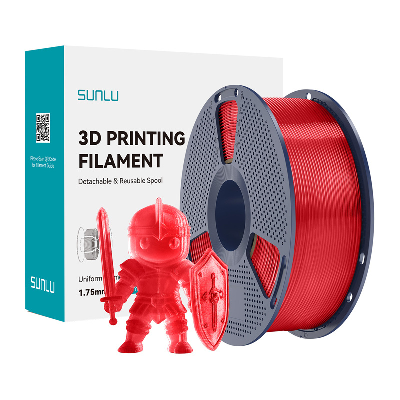 Sunlu PLA+ filament (prozirna crvena)