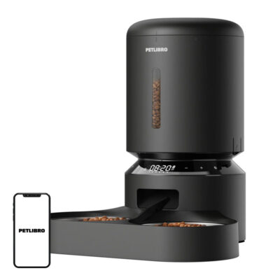 PETLIBRO Granary 5L automatski dozator hrane za kućne ljubimce s dvostrukom posudom crna