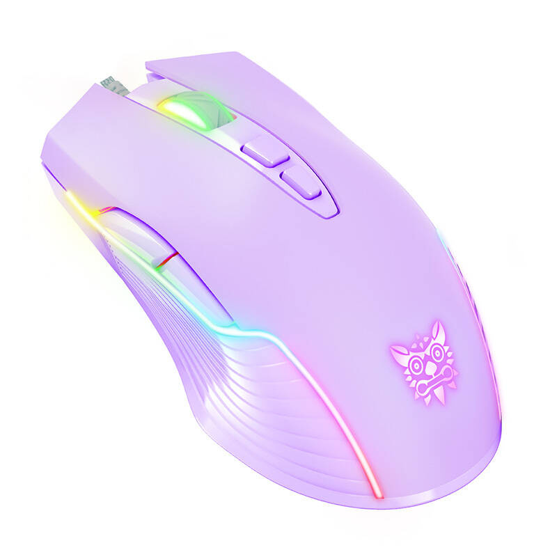 ONIKUMA RGB žičana gaming miš CW905 ljubičasta