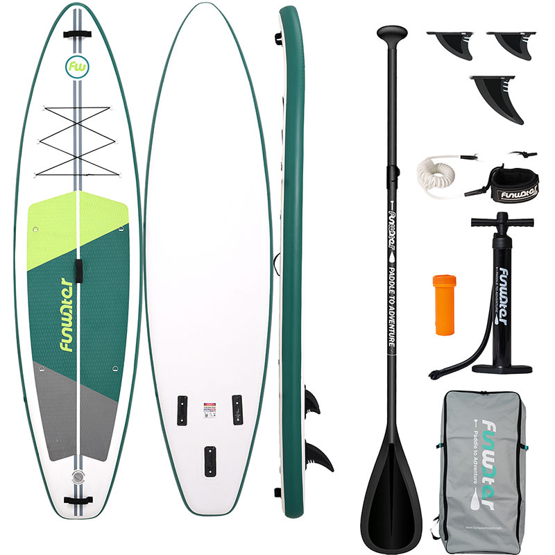 FunWater SUP daska na napuhavanje SUPFW69A 3,35 m (zeleno-bijela)