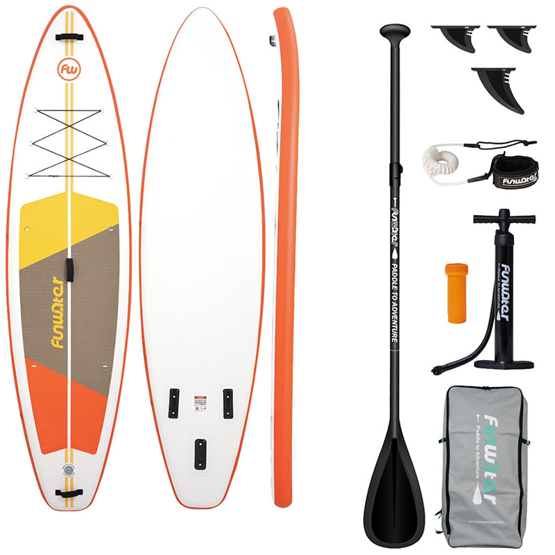 FunWater SUP daska na napuhavanje SUPFW69B 3,35 m (narančasto-bijela)