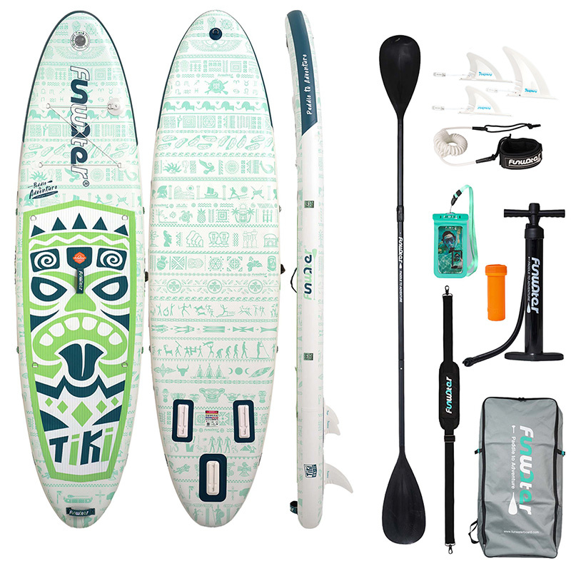 FunWater SUP daska na napuhavanje SUPFW05D Tiki 3,2 m (zelena)
