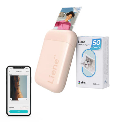 Liene Pearl 2x3" prijenosni foto pisač pink