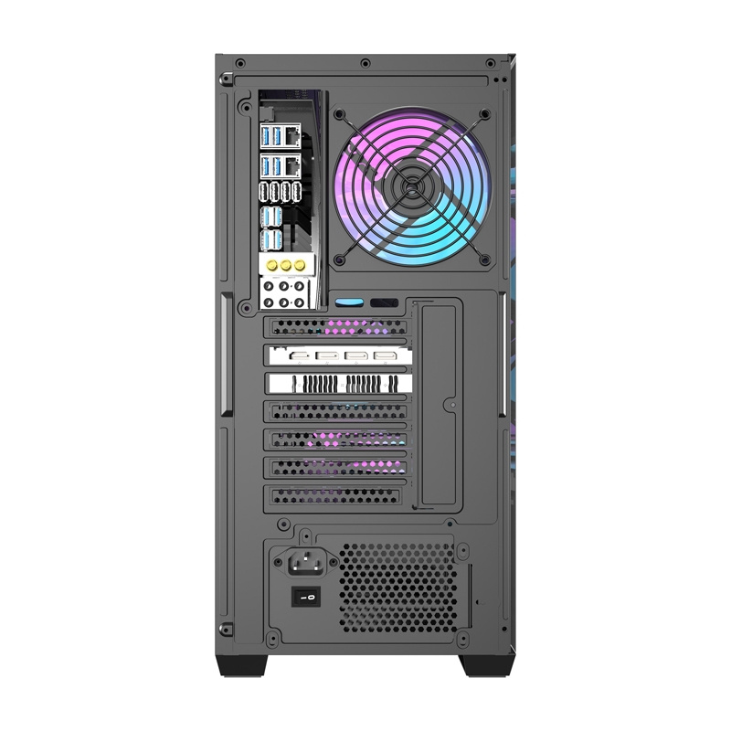Darkflash DS900WS kućište za računalo (crno) + 4 ventilatora - Slika 5