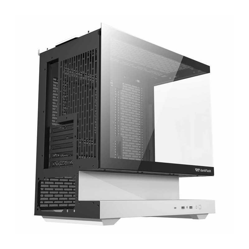 Darkflash F1 kućište za računalo (bijelo) + 6 ARGB ventilatora - Slika 5