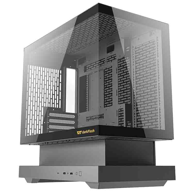 Darkflash F1 kućište za računalo (Crno) + 6 ARGB ventilatora