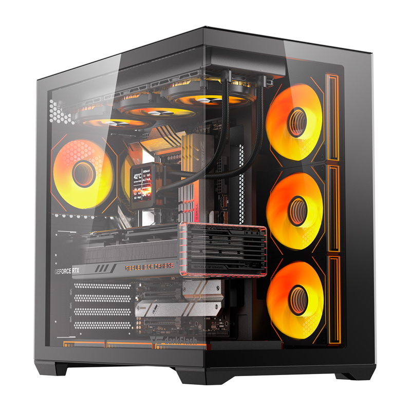 DarkFlash C280 kućište za računalo (crno) + 7 ventilatora