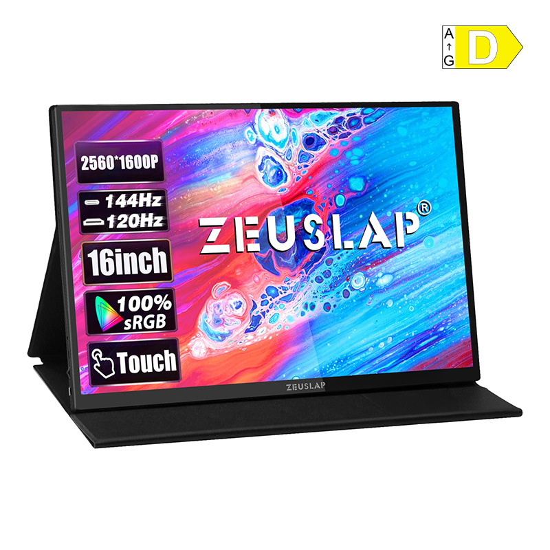 ZEUSLAP P16KT prijenosni monitor s 16-inčnim 144Hz zaslonom osjetljivim na dodir
