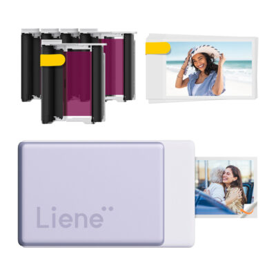 Liene Pearl N200 Pro 2x3" prijenosni foto pisač – komplet, ljubičasta