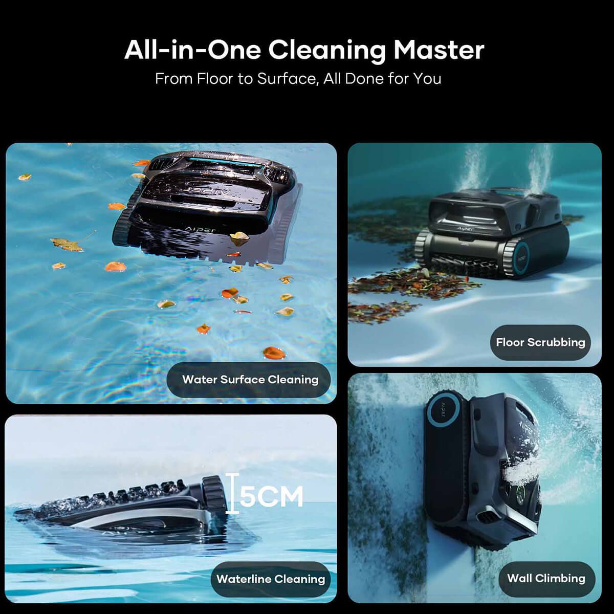 AIPER Scuba X1 Pro Max baterijski robotski usisavač za bazen - Slika 5
