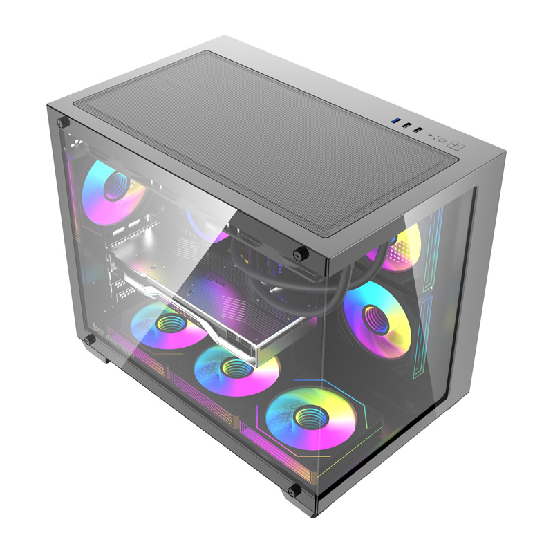 DarkFlash B275 PRO kućište za računalo (crno) + 6 ventilatora - Slika 2