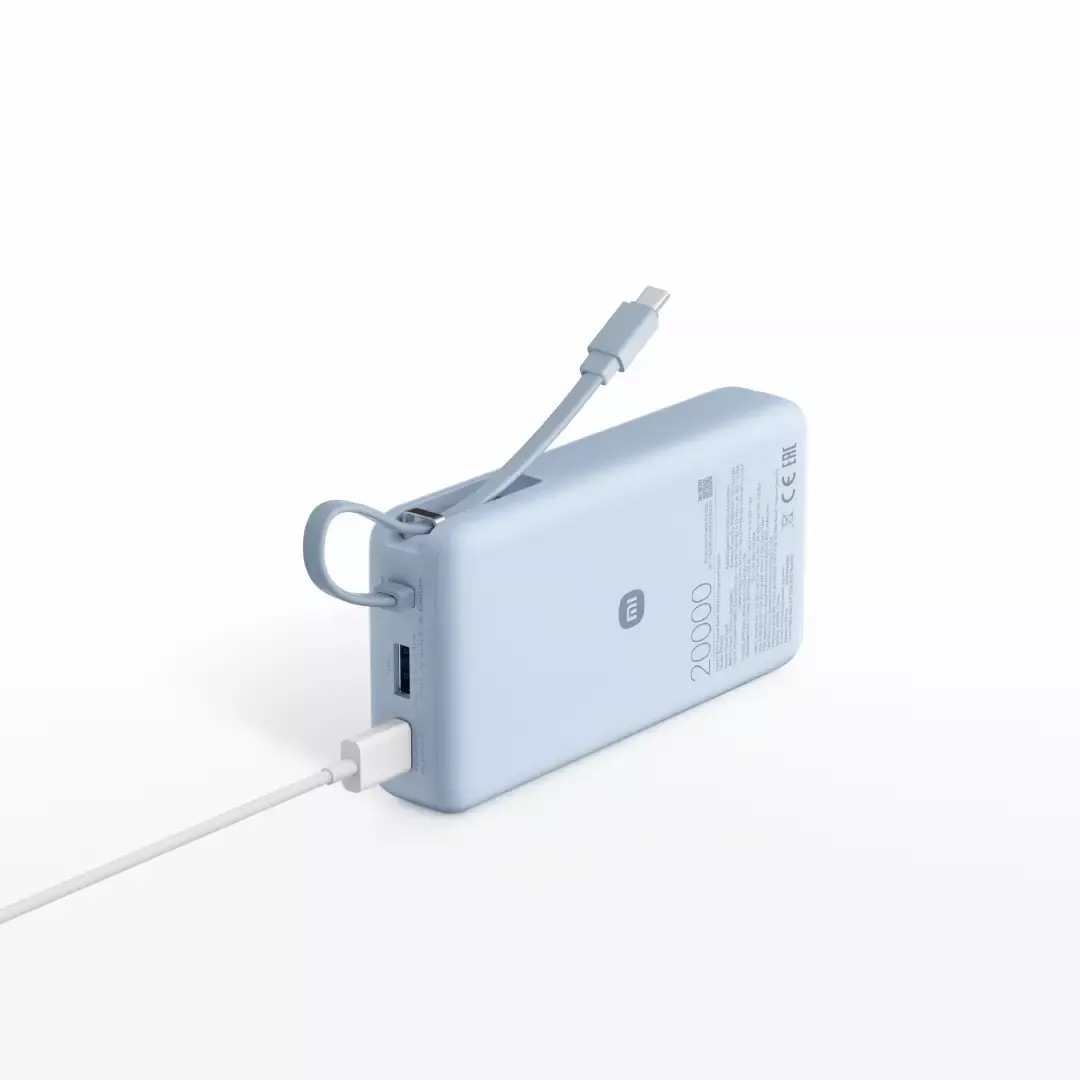 Xiaomi 67 W Power Bank 20000 mAh (Integrated Cable) Ice Blue - Prijenosni punjač - Slika 3