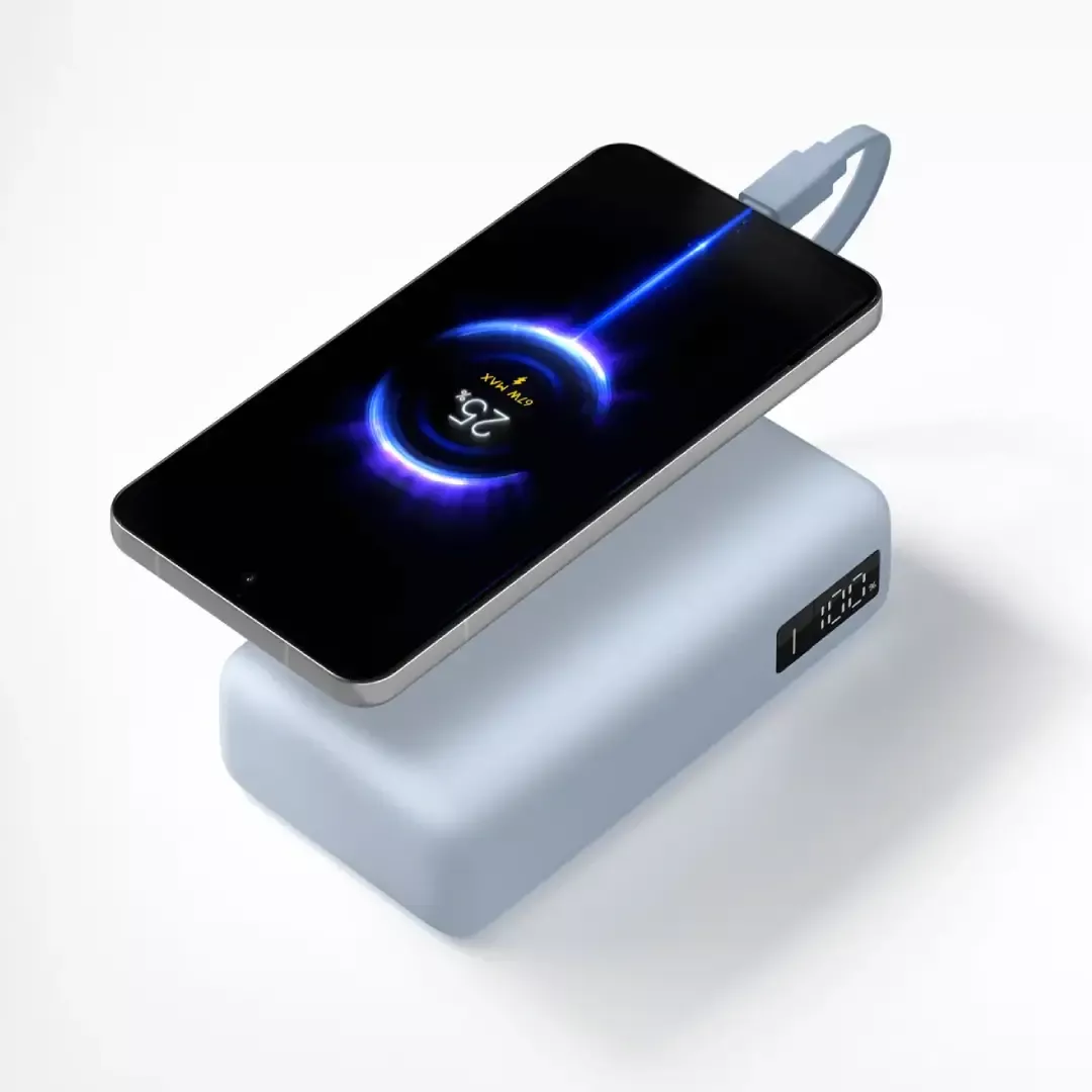 Xiaomi 67 W Power Bank 20000 mAh (Integrated Cable) Ice Blue - Prijenosni punjač - Slika 4