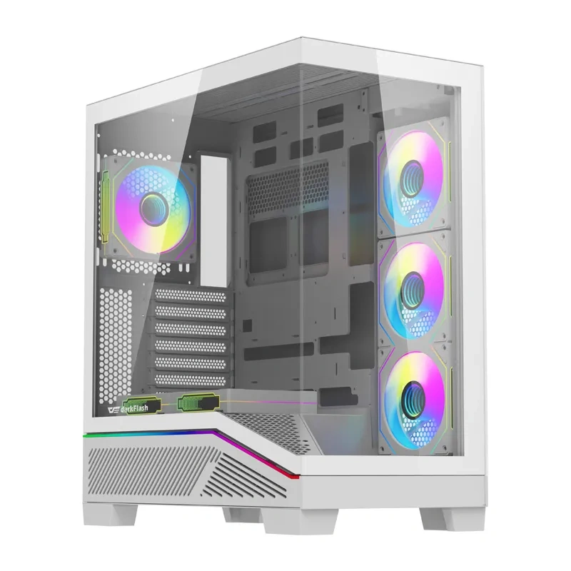 Računalna kućište Darkflash K430 + ventilatori (bijeli) - Slika 2
