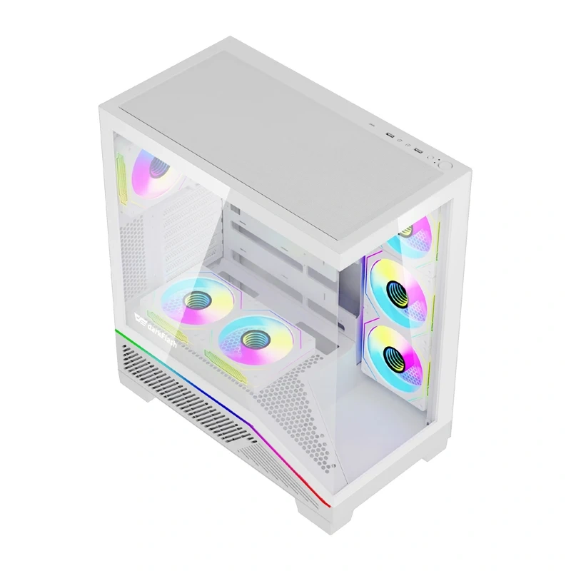 Računalna kućište Darkflash K430 + ventilatori (bijeli) - Slika 5