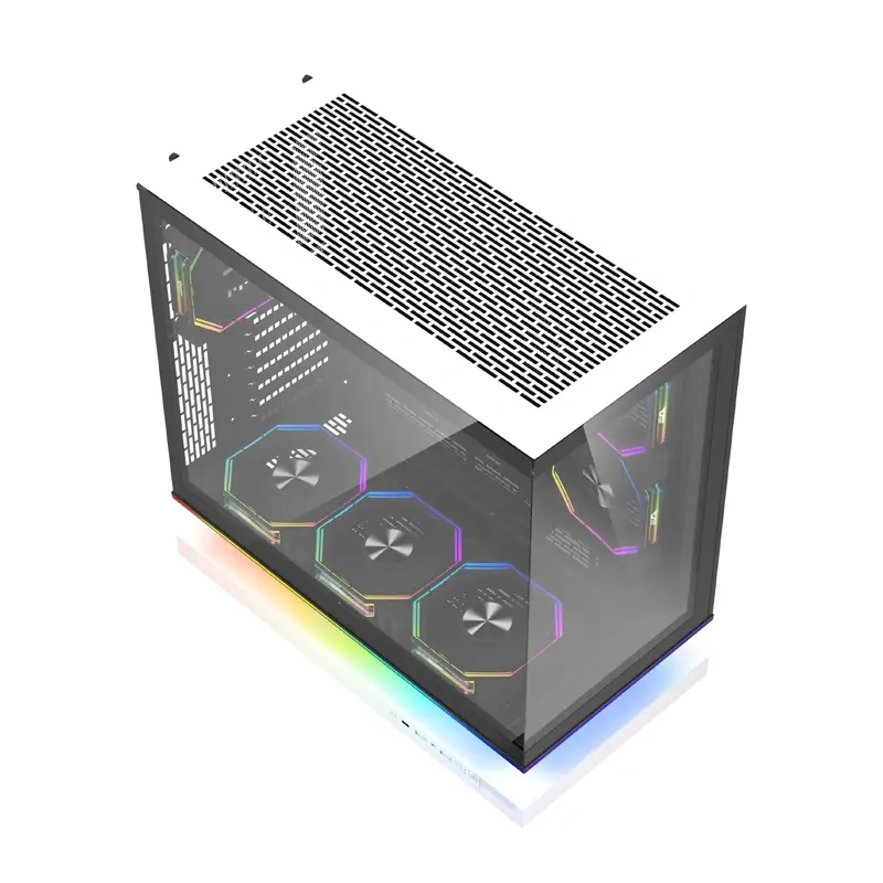 DarkFlash F1 ATX kućište za računalo + 6 ventilatora (bijelo) - Slika 16