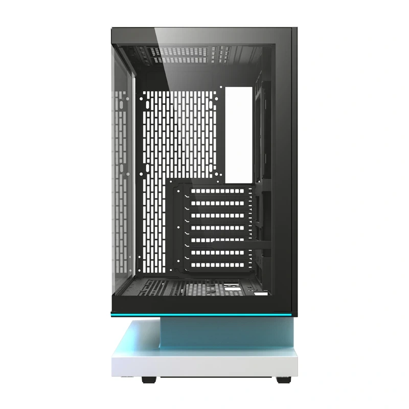 DarkFlash F1 ATX kućište za računalo + 6 ventilatora (bijelo) - Slika 5